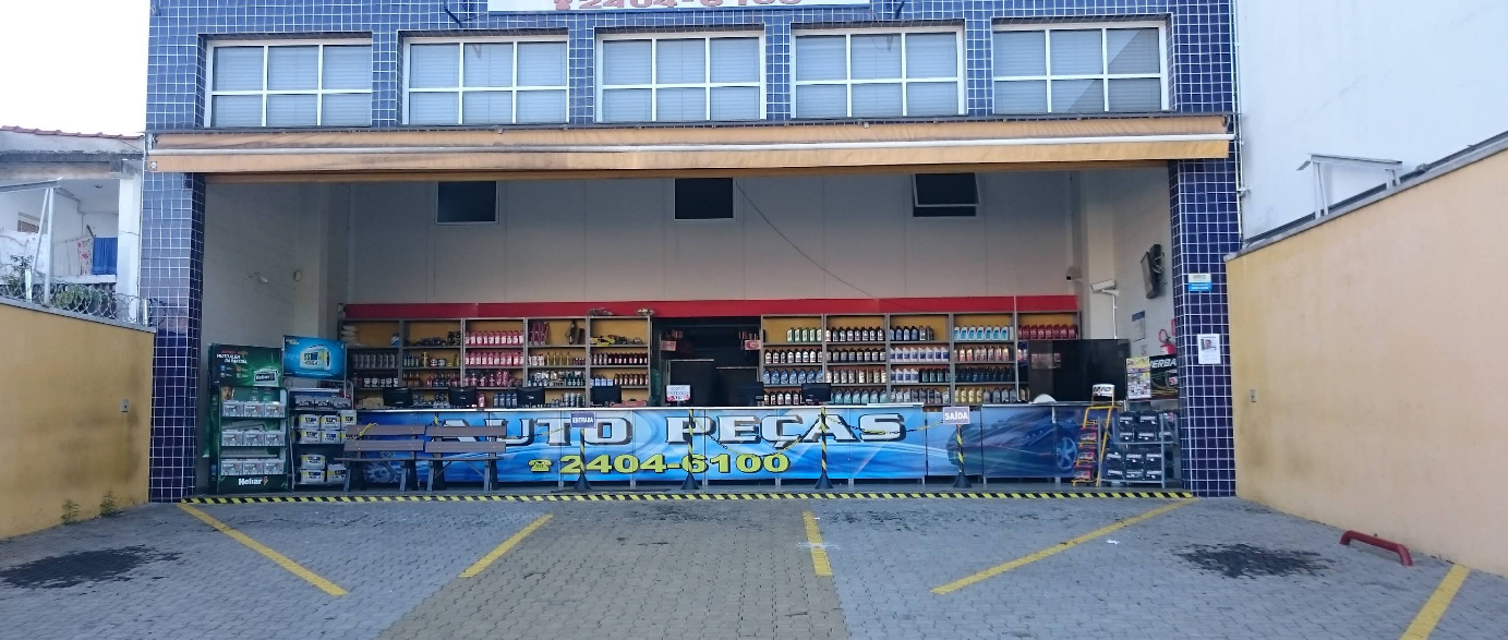 Vista aérea da Auto-Peças Karvan